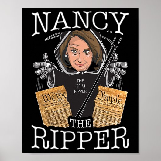 Nancy The Ripper Pelosi Rips The Constitution Pro  ポスター (正面)