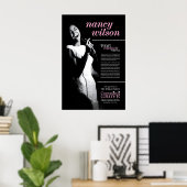 Nancy Wilson jazz poster - Live at the Cocoanut ポスター (ホームオフィス)