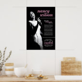 Nancy Wilson jazz poster - Live at the Cocoanut ポスター (キッチン)