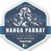 Nanga Parbat Hiking – Killer Mountain Pakistan シール (正面)