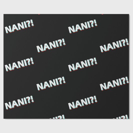 Naniか。! おもしろいな日本製アニメの恋人ファンのギフト ラッピングペーパー (フラット)