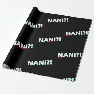 Naniか。! おもしろいな日本製アニメの恋人ファンのギフト ラッピングペーパー