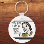 NaniのレトロのTシャツおよびギフト キーホルダー (正面)