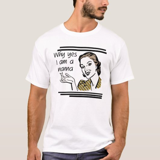 NannaのレトロのTシャツおよびギフト Tシャツ (正面)