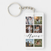 Nannaスクリプト|孫フォトグリッドコラージュ キーホルダー (正面)