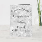 Nanna & Grandad Diamond Anniversary Greeting Card カード (正面)