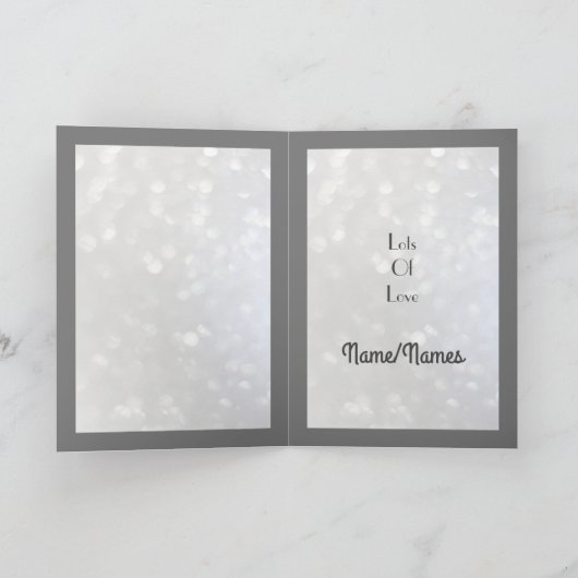 Nanna & Grandad Diamond Anniversary Greeting Card カード (内部)