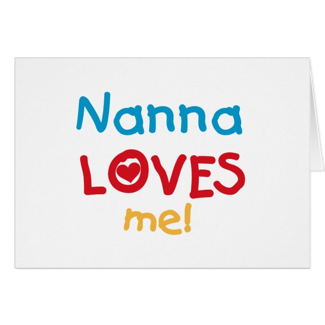 Nanna Loves Me Tシャツとギフト (正面横)