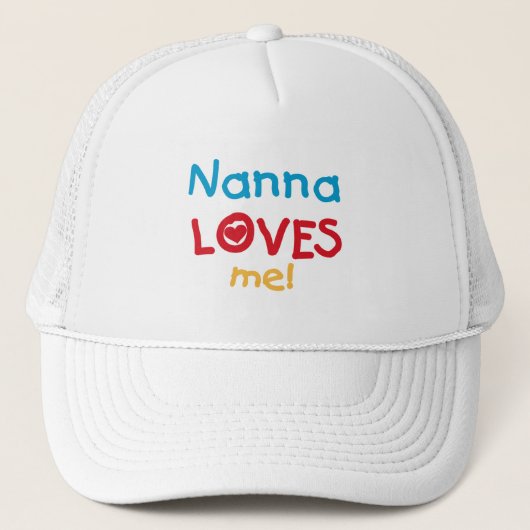 Nanna Loves Me Tシャツとギフト キャップ (正面)