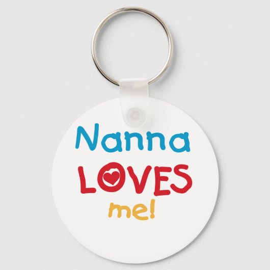 Nanna Loves Me Tシャツとギフト キーホルダー (正面)