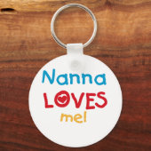 Nanna Loves Me Tシャツとギフト キーホルダー (正面)