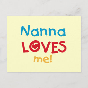 Nanna Loves Me Tシャツとギフト ポストカード