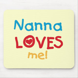 Nanna Loves Me Tシャツとギフト マウスパッド