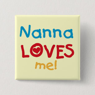 Nanna Loves Me Tシャツとギフト 缶バッジ