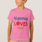 Nanna Loves Me Tシャツとギフト Tシャツ (正面)