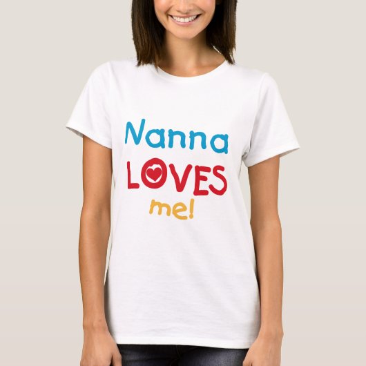 Nanna Loves Me Tシャツとギフト Tシャツ (正面)