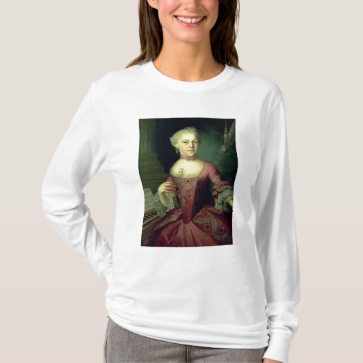 「Nannerlと電話されるマリア・アンナ・モーツァルト Tシャツ (正面)