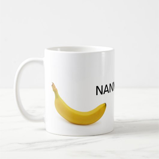 Nannersはbaeはです(バナナファンのために) コーヒーマグカップ (左)