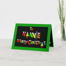 Nannieのクリスマスカード シーズンカード