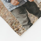 Nannie We Love youハートモダンPhoto Collage フリースブランケット (角)