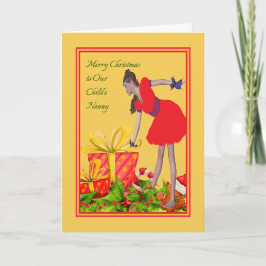 Nannyのクリスマスカード シーズンカード (正面)