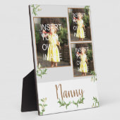 Nannyのパーソナライズされた写数々の真 フォトプラーク (側面)