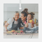 Nannyスクリプトオーバーレイ | We Love You ガラスオーナメント (正面)