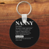Nanny定義おばあちゃん母の日ギフト女性 キーホルダー (正面)