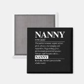 Nanny定義おばあちゃん母の日ギフト女性 マグネット (正面/裏面)