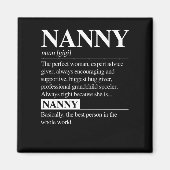 Nanny定義おばあちゃん母の日ギフト女性 マグネット (正面)
