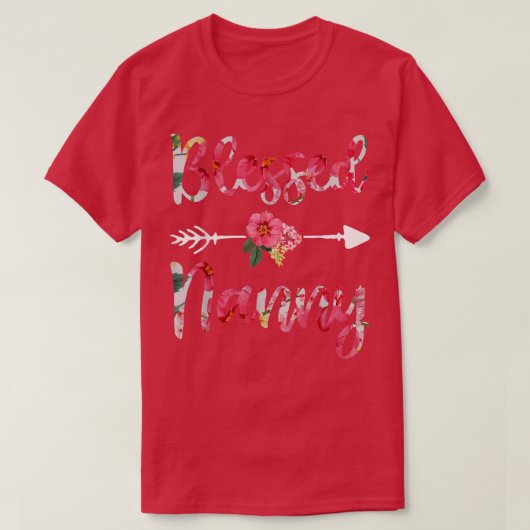 Nanny賛美フローラSのための女性、マザーズDay Gran Tシャツ (デザイン正面)