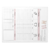 Nanny Childcare Daily Log ノートパッド (正面)