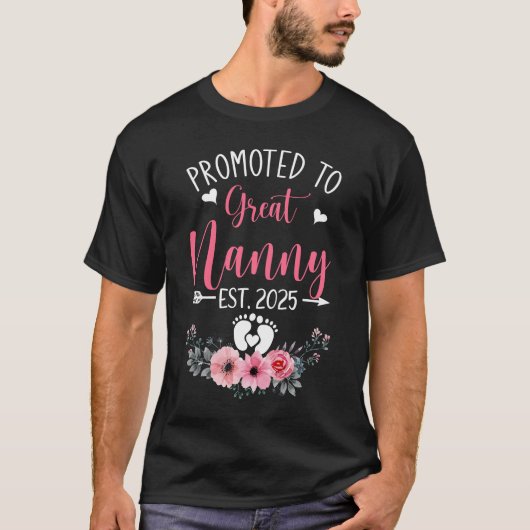 Nanny Est 2025マザーズ素晴らしデイシャツに昇格 Tシャツ (正面)