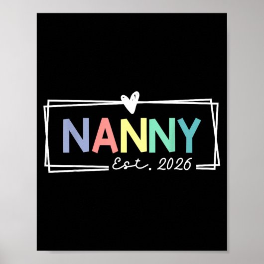 Nanny Est 2026 Promoted To Grandma 2026 For Grandm ポスター (正面)