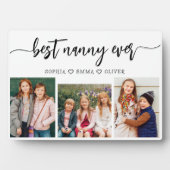 Nanny Ever最高の - Gods Photo Collage フォトプラーク (正面)