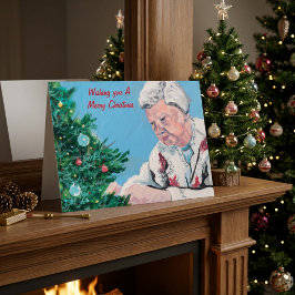 NANNY/GRAMMYからのクリスマスの挨拶 手描き カード