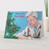 NANNY/GRAMMYからのクリスマスの挨拶 手描き カード (正面)