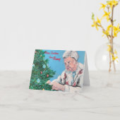 NANNY/GRAMMY（ナニー/グラミー）からのクリスマスの挨拶 手描き カード (黄色い花)