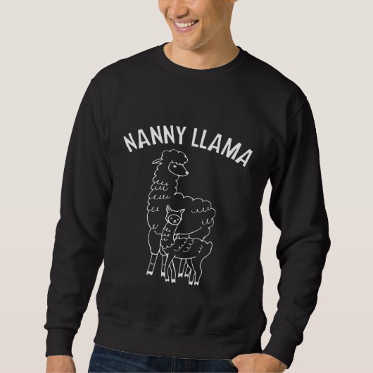 Nanny Llama最高のイメージズNanny Llama スウェットシャツ (正面)
