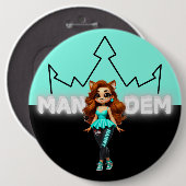 Nanny - Mandemコレクション – SVBK- SILVERBCKK TTV 缶バッジ (正面&裏面)