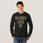 Nanny  Nanny Life Quote Cute Leopard Print Grandma Tシャツ (正面フル)