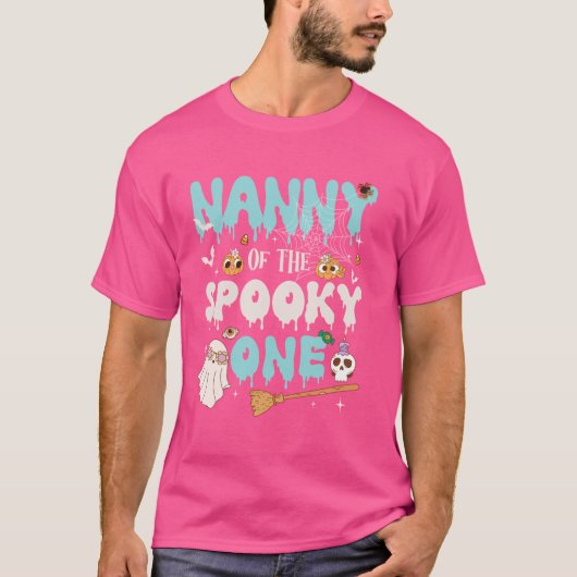 Nanny of The 不気味 One Boy 1st Birthday Halloween Tシャツ (正面)