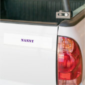 Nanny  sticker バンパーステッカー (トラック上)
