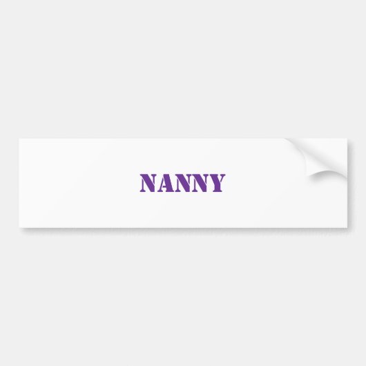 Nanny  sticker バンパーステッカー (正面)
