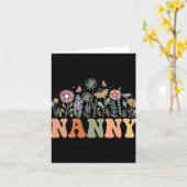 Nanny Wildflower Floral Birthday Baby Shower New N カード (黄色い花)