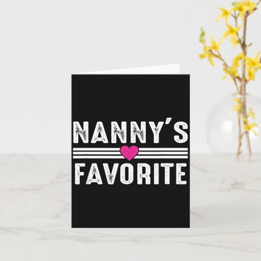 Nanny's Favorite  カード (黄色い花)