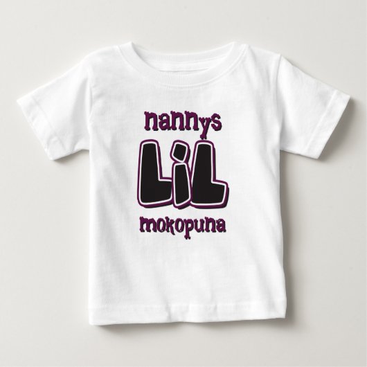 Nannys LIL Mokopuna ベビーTシャツ (正面)