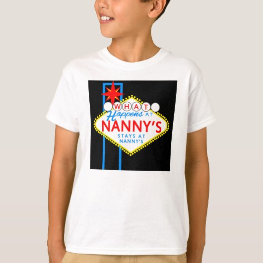 Nanny's stays at Nanny's Tシャツ (正面)