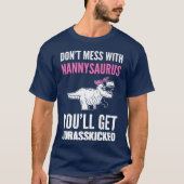 Nannysaurus Childcare Worker Gift boy Tシャツ (正面)