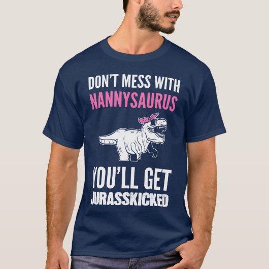 Nannysaurus Childcare Worker Gift boy Tシャツ (正面)
